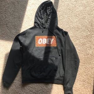 Woman’s obey sweatshirt/ hoodie size medium